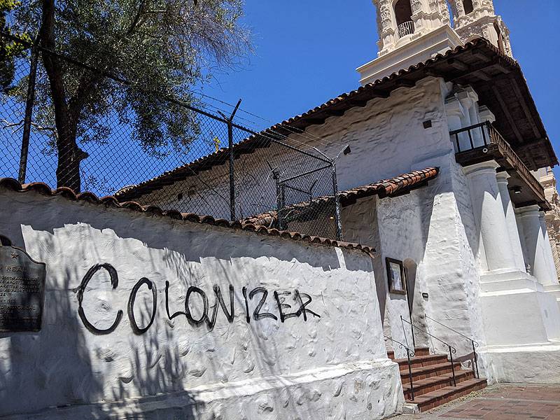 Colonizer-graffiti-on-Mission-wall 20200705 115538.jpg